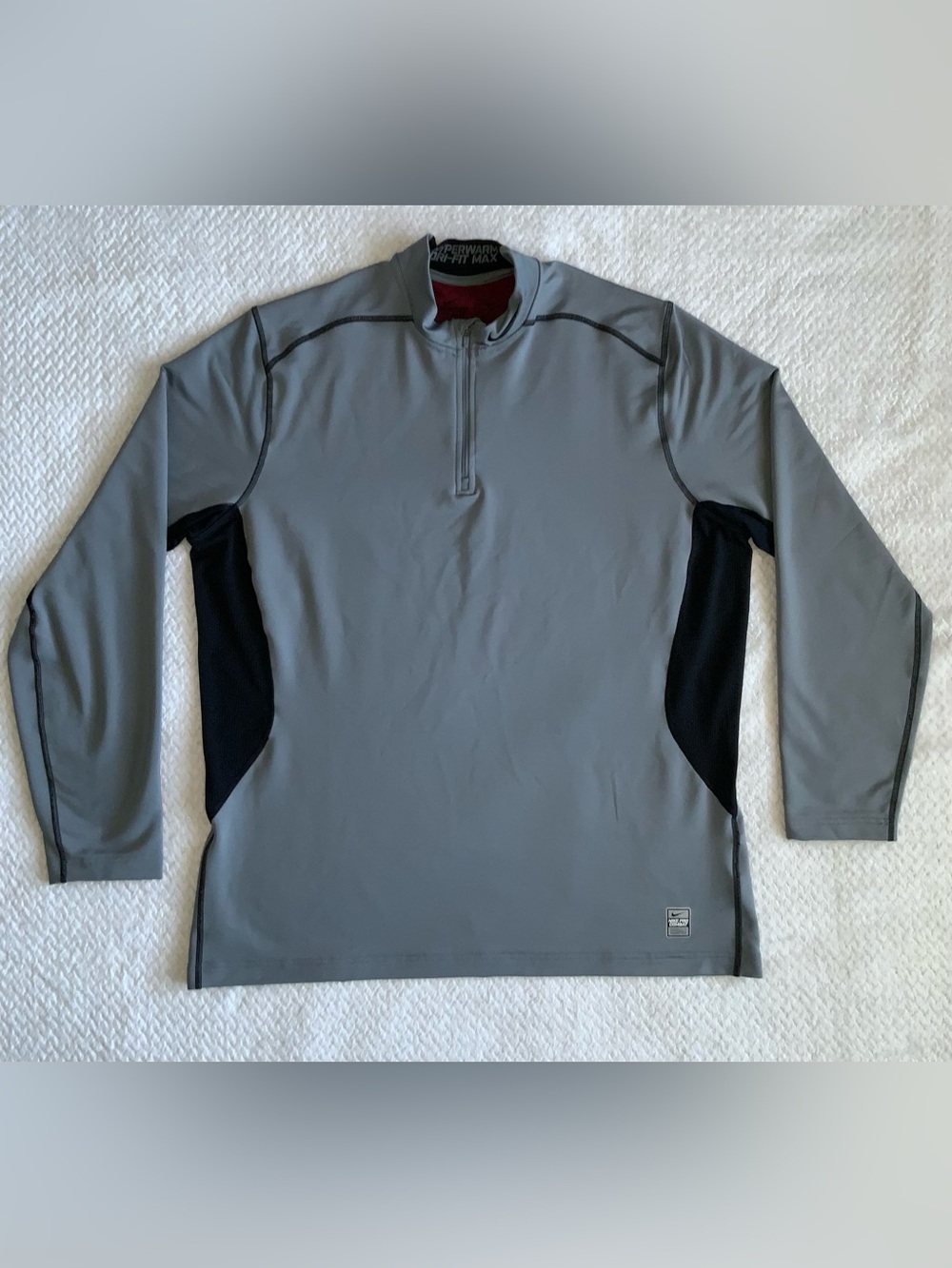 Nike Pro Combat Hyperwarm Dri-Fit MAX quarter-zip active pullover